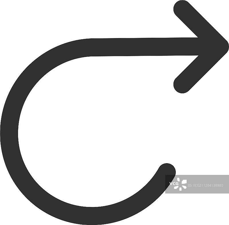 围绕返回线图标轮廓的箭头图片素材