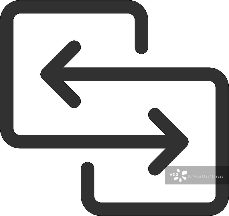 黑色方向箭头用于传输同步图片素材