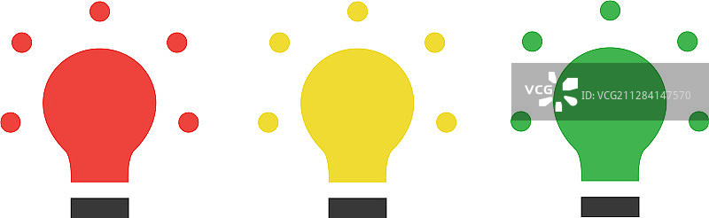 红黄绿LED交通信号灯图片素材