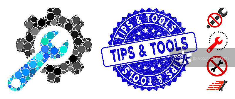 拼贴划痕工具图标图片素材