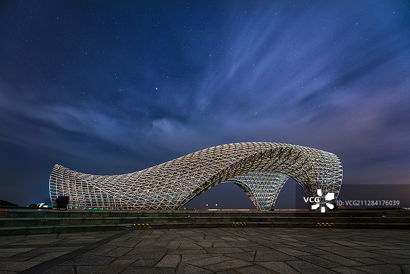 司南鱼星云-上海南汇嘴观海公园图片素材