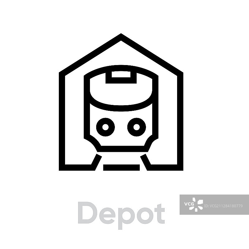 有轨电车和地铁站图标图片素材