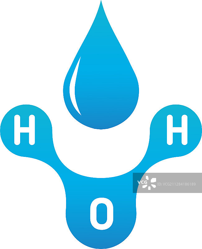 化学水分子H2O科学模型图片素材