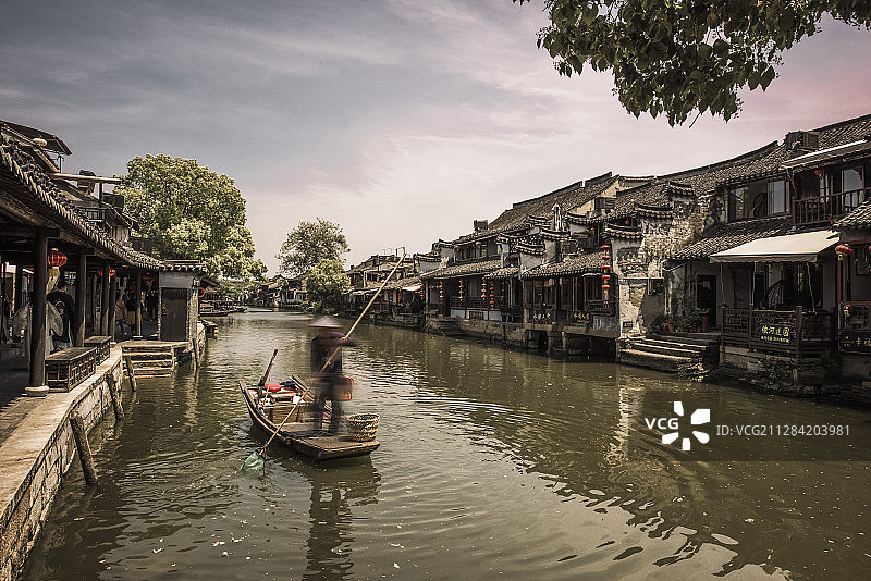 西塘水乡古色古香图片素材