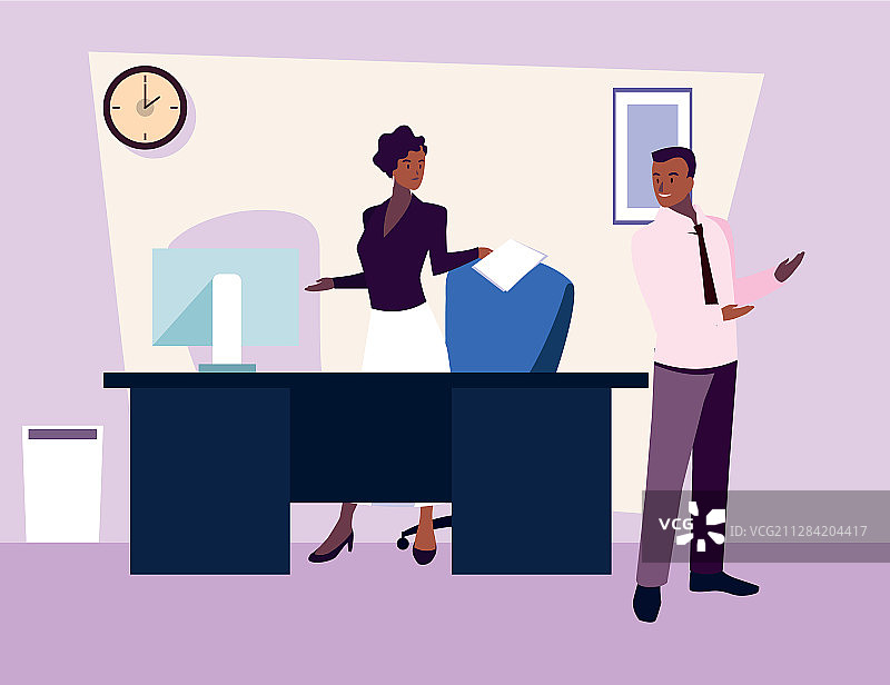 办公室里的商务人士图片素材