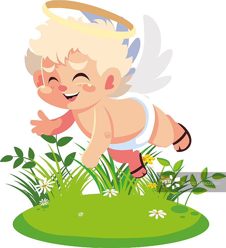 可爱的小爱神丘比特情人节图片素材