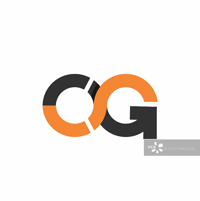 OG字母圆形几何公司logo和图标图片素材