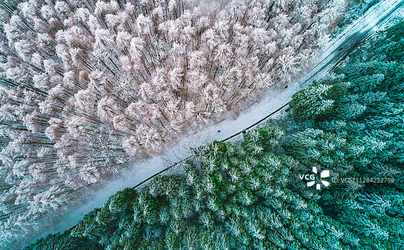 山王坪雪景图片素材