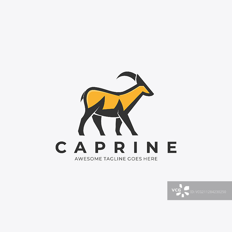 卡通山羊吉祥物标志图片素材