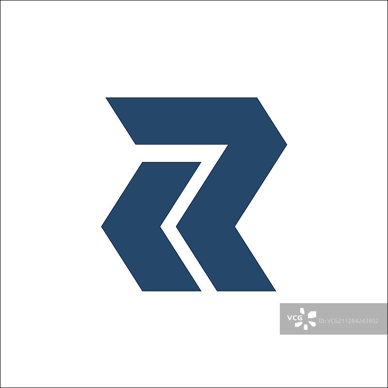 R字母抽象logo设计图片素材