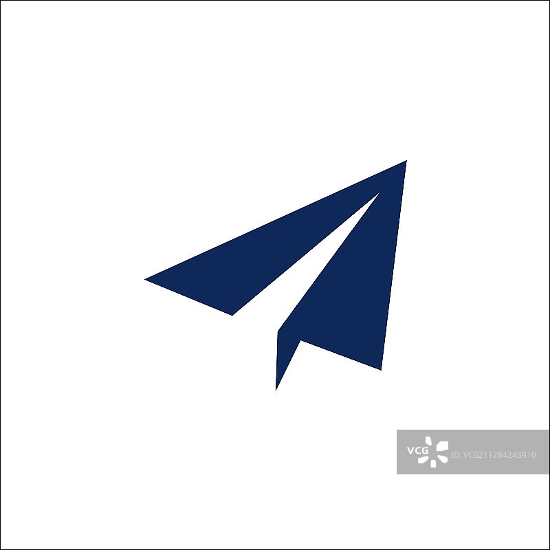 纸飞机图标发送消息实体标志图片素材