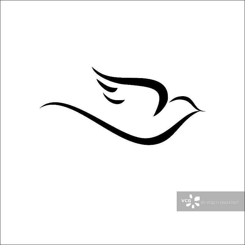 飞燕线条标志图片素材