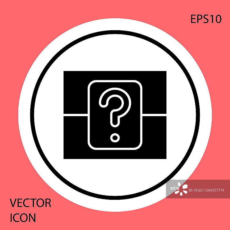 黑色盲盒或游戏随机战利品箱图片素材