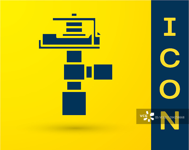 蓝色自动灌溉喷头图标图片素材