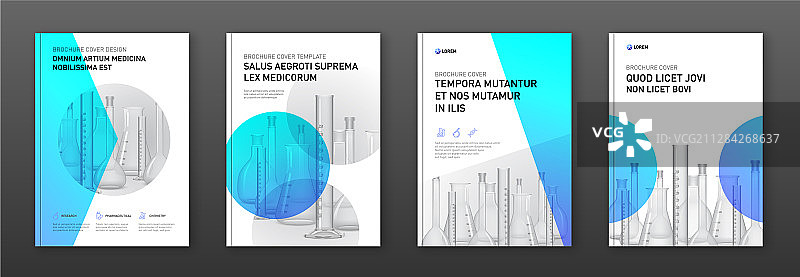 药品宣传册封面设计布局图片素材