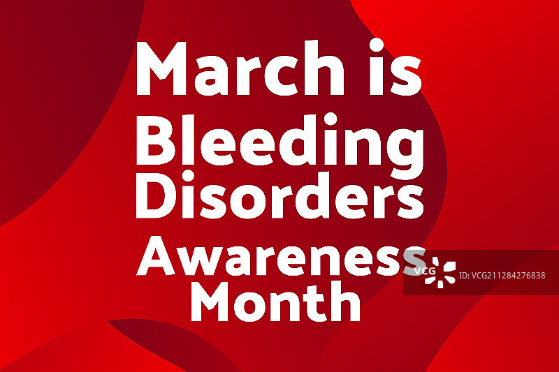 三月是出血性疾病意识月图片素材