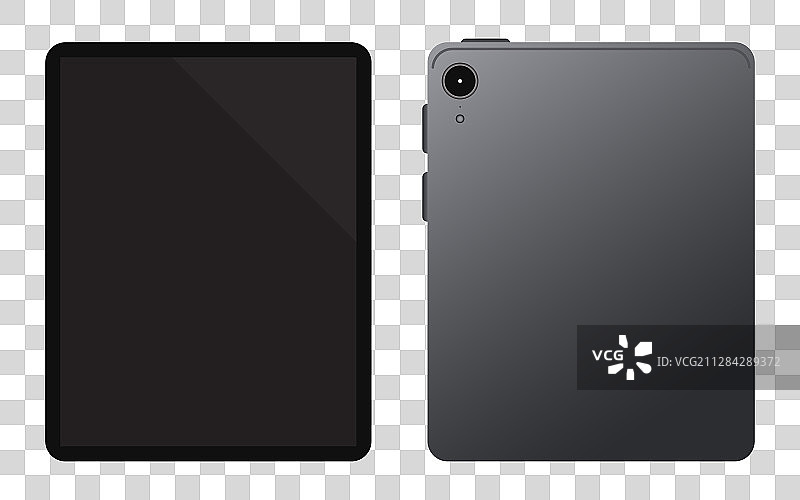 白色背景平板电脑模型图标图片素材