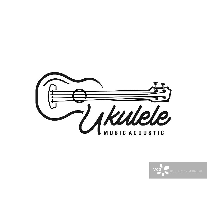 尤克里里琴标志设计图片素材