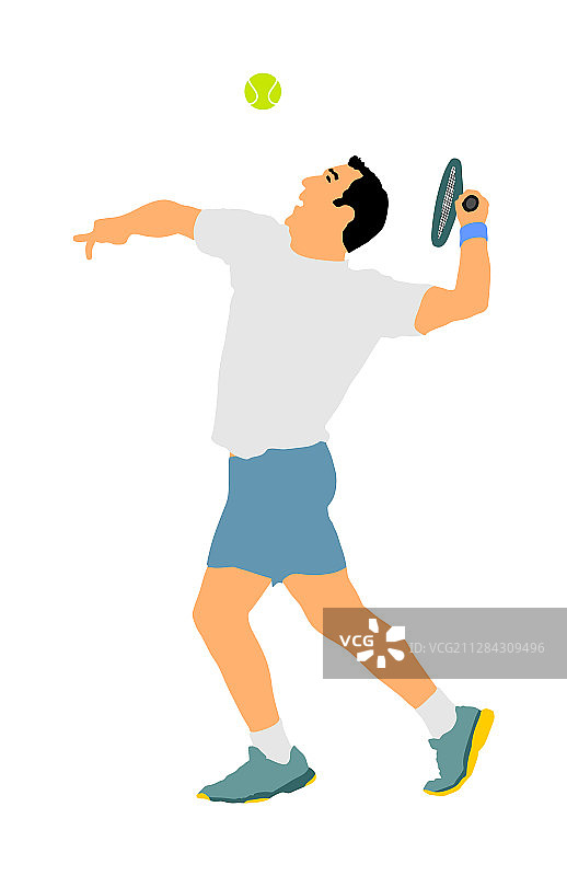 打网球的男人图片素材