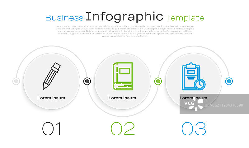 带橡皮擦的铅笔、书本和试卷线条组合图片素材