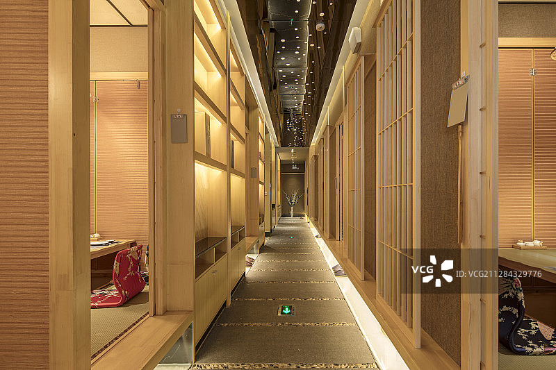 日本料理餐厅内部环境空间图片素材