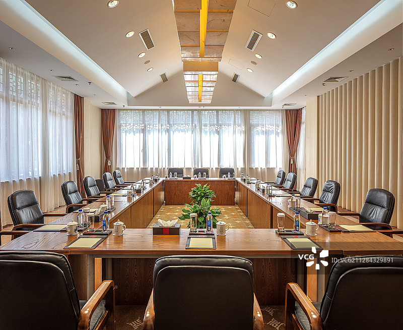豪华酒店会议室空间图片素材