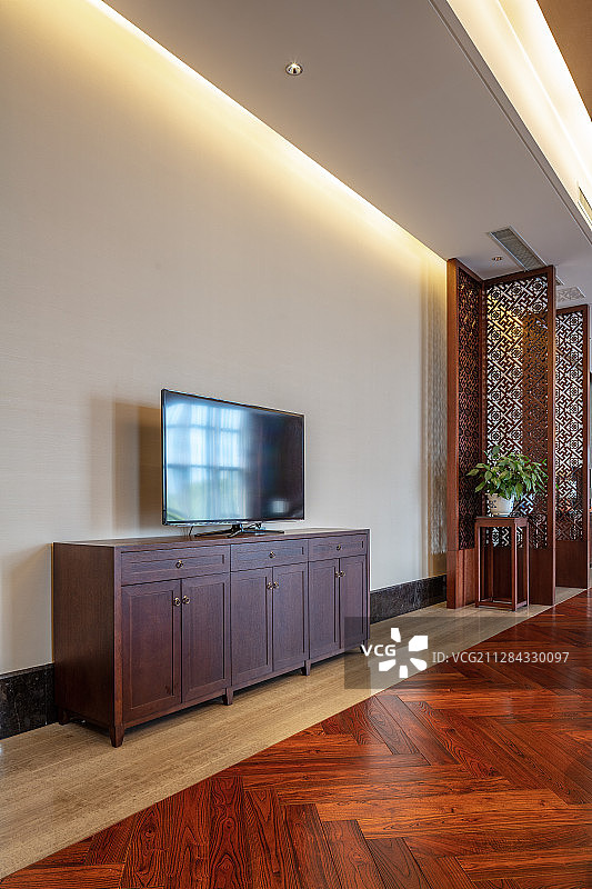 中式风格电视柜图片素材