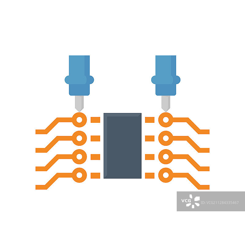 芯片测试图标图片素材