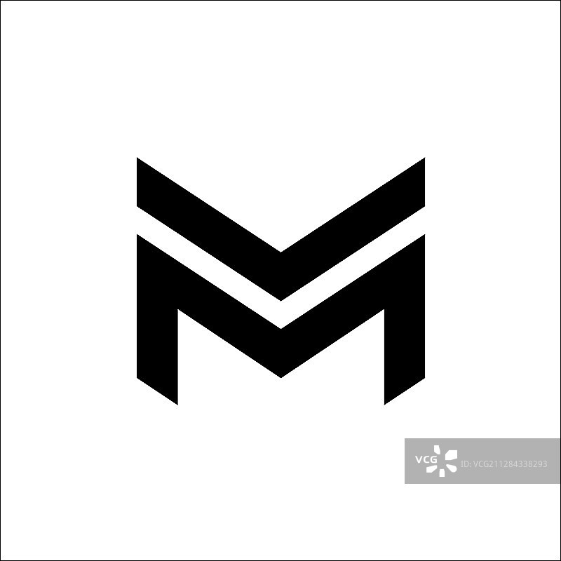 MV VM字母标志图片素材