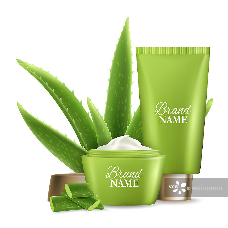 芦荟护肤化妆品图片素材