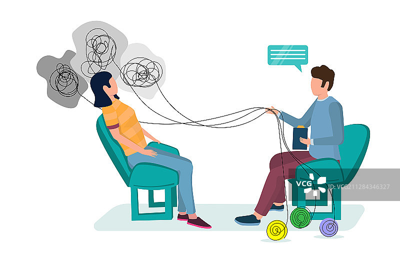 用于网页banner的个人治疗概念图片素材