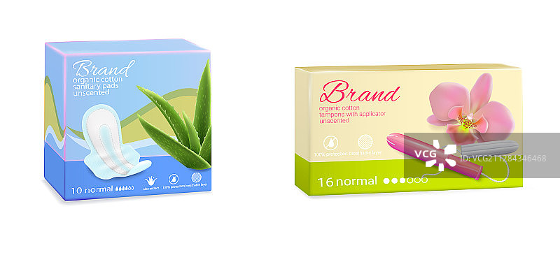 女性卫生棉条卫生巾包装图片素材