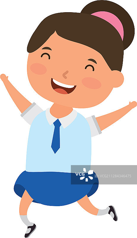 可爱的小女学生角色图片素材