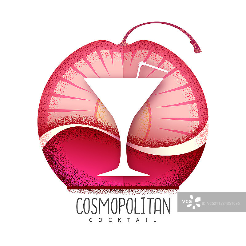 大都会鸡尾酒图标颗粒纹理图片素材