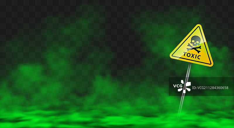 有毒烟雾警告标志图片素材