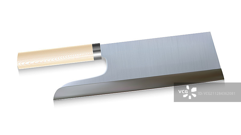 木柄肉店用切肉刀图片素材