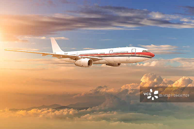 空中飞机图片素材