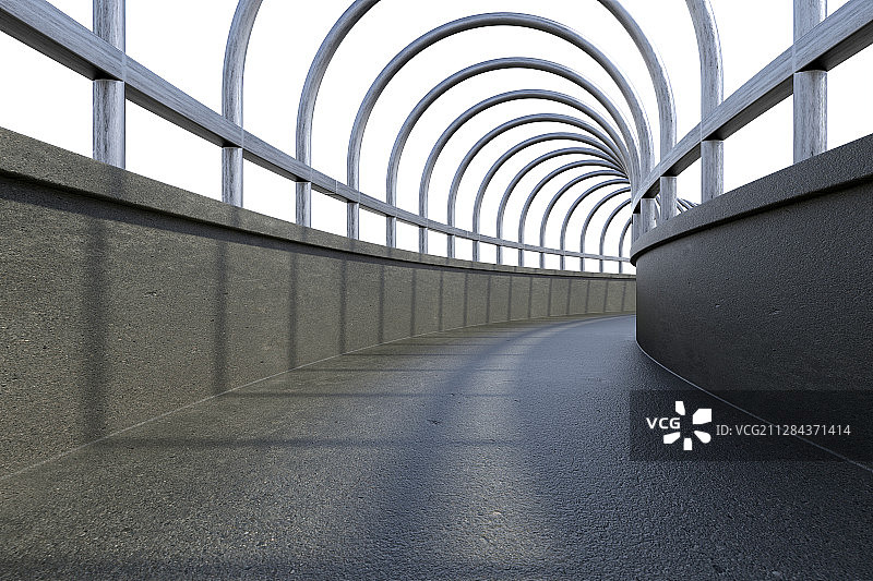 3D现代走廊图片素材