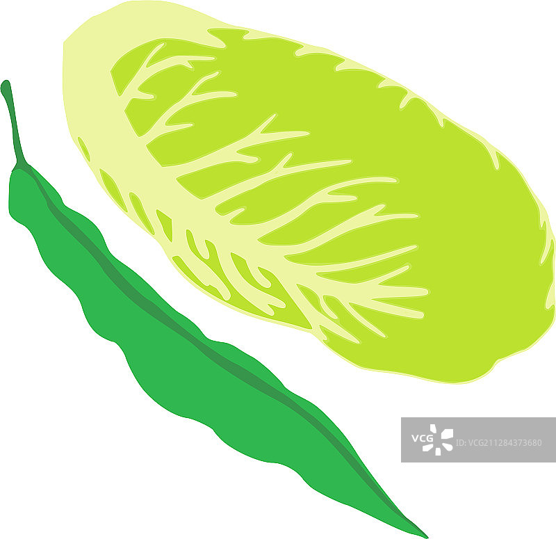 绿色食物图标2.5D风格图片素材