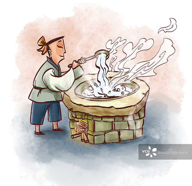 成语故事之扬汤止沸图片素材