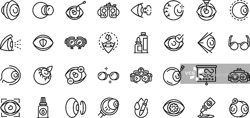 验光师图标轮廓图片素材