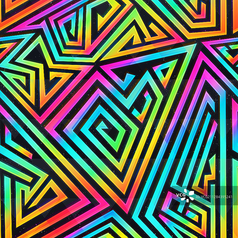 彩色迷宫无缝图案图片素材