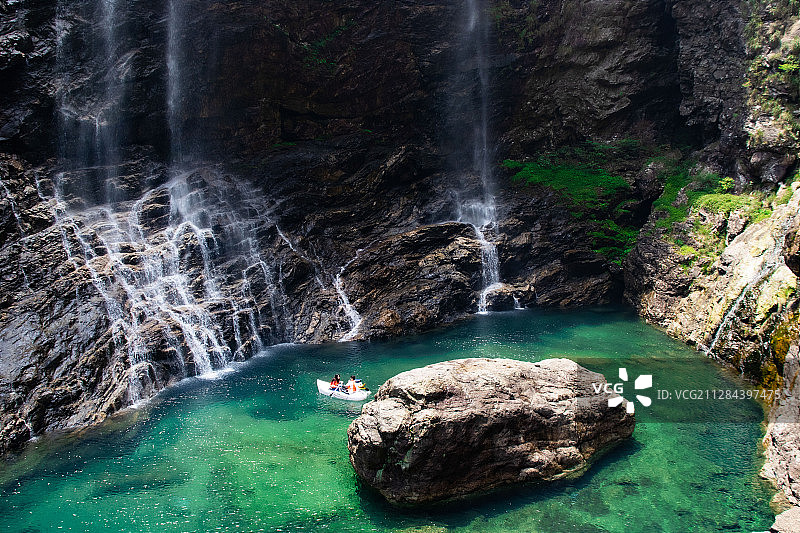 庐山三叠泉图片素材