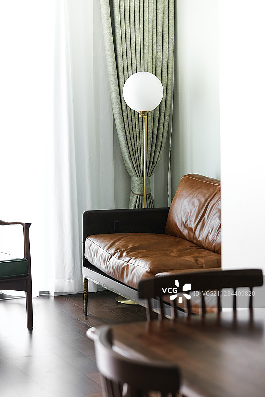 北欧风客厅一角图片素材