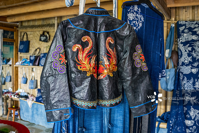 贵州丹寨县排莫村丹寨蜡染“东方第一染”坊图片素材