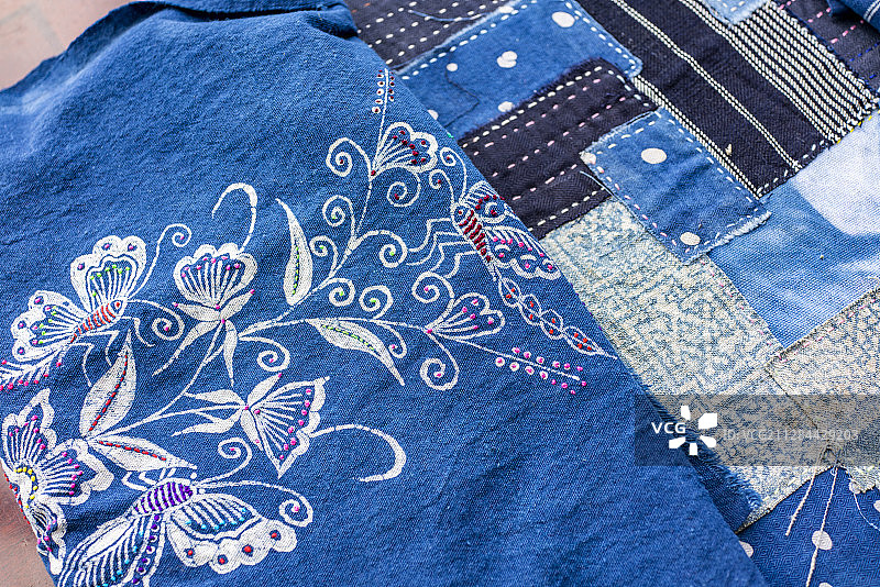 贵州丹寨县排莫村丹寨蜡染“东方第一染”坊图片素材