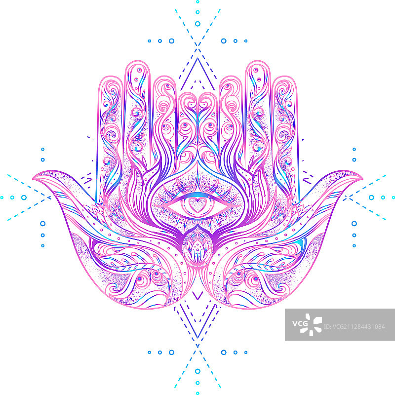 神圣几何与BOO符号阿育吠陀标志图片素材