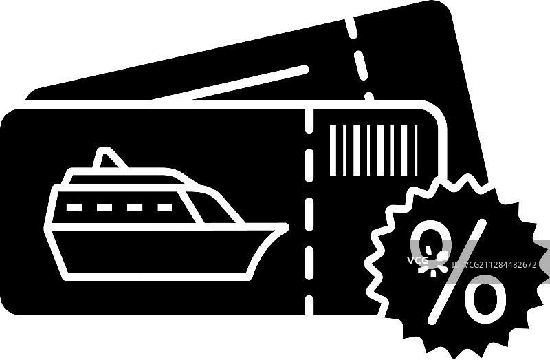 平价邮轮优惠glyph图标图片素材