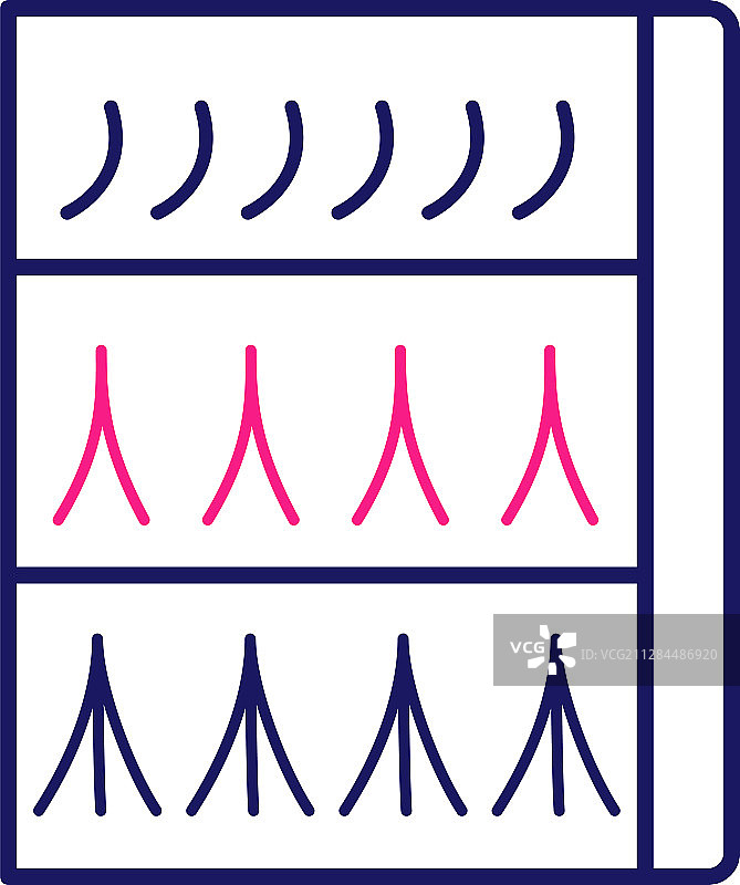 睫毛延长包装彩色图标图片素材