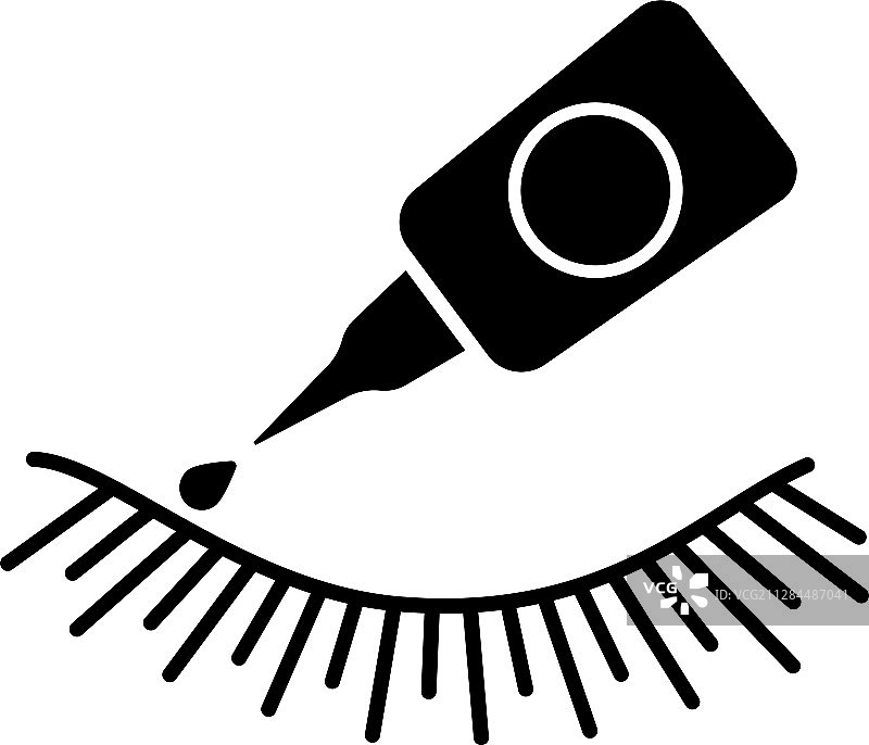 假睫毛胶标志符号图标图片素材